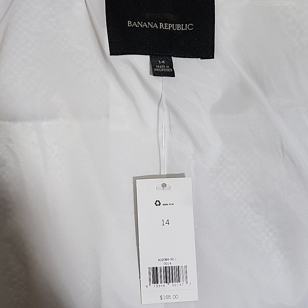 NWT Banana Republic Cropped Moto Jacket Size 14 - Picture 6 of 15